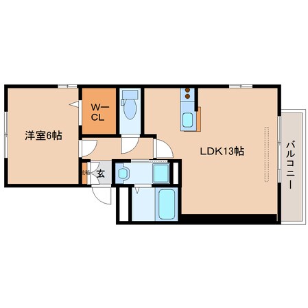 近鉄奈良駅 バス10分  萩ヶ丘下車：停歩6分 3階の物件間取画像